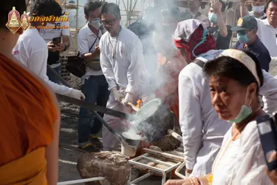 ประมวลภาพพิธีเททองหล่อพระพุทธชินราชจำลอง วัดจุฬามณี ปี ๒๕๖๓