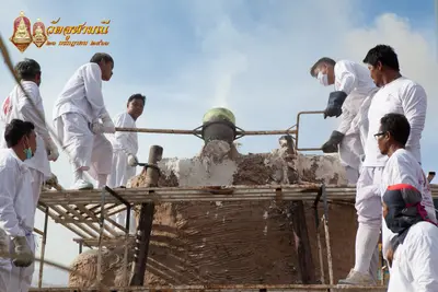 ประมวลภาพพิธีเททองหล่อพระพุทธชินราชจำลอง วัดจุฬามณี ปี ๒๕๖๓