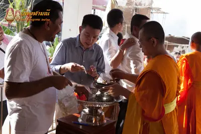 ประมวลภาพพิธีเททองหล่อพระพุทธชินราชจำลอง วัดจุฬามณี ปี ๒๕๖๓