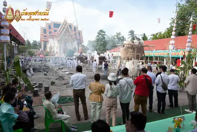 ประมวลภาพพิธีเททองหล่อพระพุทธชินราชจำลอง วัดจุฬามณี ปี ๒๕๖๓