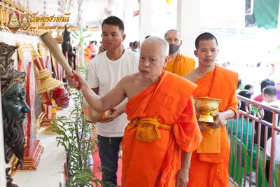 ประมวลภาพพิธีเททองหล่อพระพุทธชินราชจำลอง วัดจุฬามณี ปี ๒๕๖๓