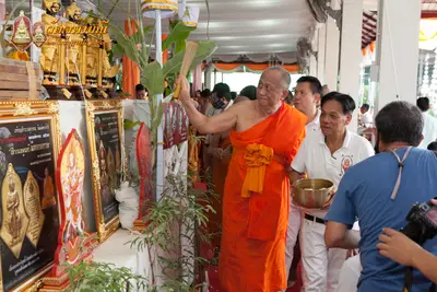 ประมวลภาพพิธีเททองหล่อพระพุทธชินราชจำลอง วัดจุฬามณี ปี ๒๕๖๓