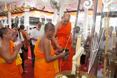 ประมวลภาพพิธีเททองหล่อพระพุทธชินราชจำลอง วัดจุฬามณี ปี ๒๕๖๓