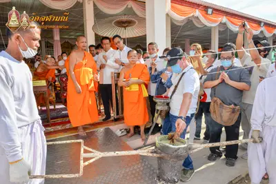 ประมวลภาพพิธีเททองหล่อพระพุทธชินราชจำลอง วัดจุฬามณี ปี ๒๕๖๓