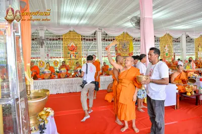 ประมวลภาพพิธีเททองหล่อพระพุทธชินราชจำลอง วัดจุฬามณี ปี ๒๕๖๓