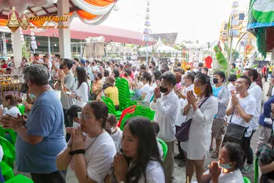 ประมวลภาพพิธีเททองหล่อพระพุทธชินราชจำลอง วัดจุฬามณี ปี ๒๕๖๓