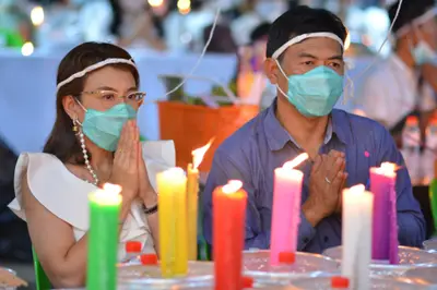 ประมวลภาพพิธีสวดนพเคราะห์ วัดจุฬามณี ปี ๒๕๖๓
