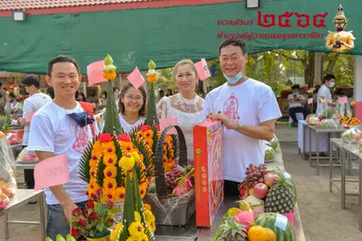 ประมวลภาพพิธีบวงสรวงท้าวเวสสุวรรณโณ จตุมหาราชิกา วัดจุฬามณี ปี ๒๕๖๔