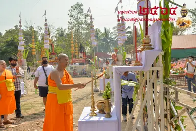 ประมวลภาพพิธีบวงสรวงท้าวเวสสุวรรณโณ จตุมหาราชิกา วัดจุฬามณี ปี ๒๕๖๔