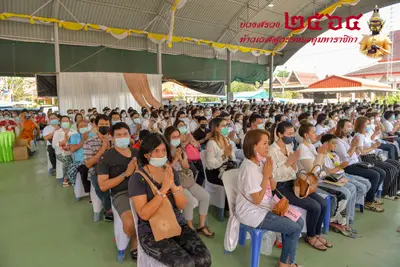ประมวลภาพพิธีบวงสรวงท้าวเวสสุวรรณโณ จตุมหาราชิกา วัดจุฬามณี ปี ๒๕๖๔