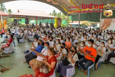 ประมวลภาพพิธีบวงสรวงท้าวเวสสุวรรณโณ จตุมหาราชิกา วัดจุฬามณี ปี ๒๕๖๔