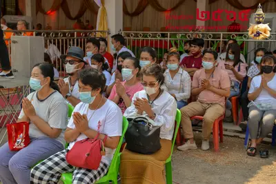 ประมวลภาพพิธีบวงสรวงท้าวเวสสุวรรณโณ จตุมหาราชิกา วัดจุฬามณี ปี ๒๕๖๔