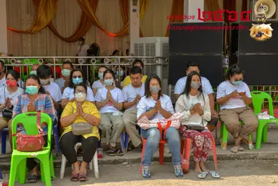 ประมวลภาพพิธีบวงสรวงท้าวเวสสุวรรณโณ จตุมหาราชิกา วัดจุฬามณี ปี ๒๕๖๔
