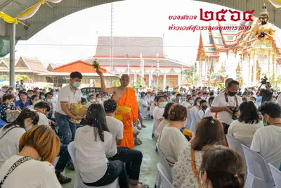 ประมวลภาพพิธีบวงสรวงท้าวเวสสุวรรณโณ จตุมหาราชิกา วัดจุฬามณี ปี ๒๕๖๔
