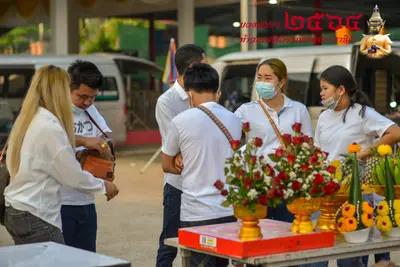 ประมวลภาพพิธีบวงสรวงท้าวเวสสุวรรณโณ จตุมหาราชิกา วัดจุฬามณี ปี ๒๕๖๔