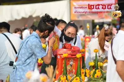 ประมวลภาพพิธีบวงสรวงท้าวเวสสุวรรณโณ จตุมหาราชิกา วัดจุฬามณี ปี ๒๕๖๔