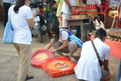 ประมวลภาพพิธีบวงสรวงท้าวเวสสุวรรณโณ จตุมหาราชิกา วัดจุฬามณี ปี ๒๕๖๔