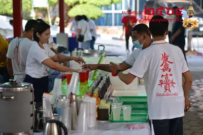 ประมวลภาพพิธีบวงสรวงท้าวเวสสุวรรณโณ จตุมหาราชิกา วัดจุฬามณี ปี ๒๕๖๔