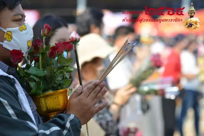 ประมวลภาพพิธีบวงสรวงท้าวเวสสุวรรณโณ จตุมหาราชิกา วัดจุฬามณี ปี ๒๕๖๔