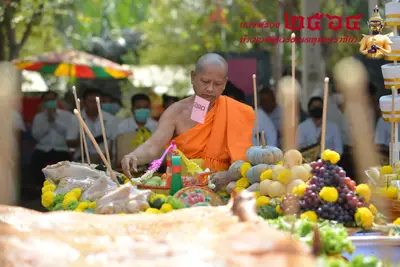 ประมวลภาพพิธีบวงสรวงท้าวเวสสุวรรณโณ จตุมหาราชิกา วัดจุฬามณี ปี ๒๕๖๔