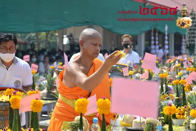 ประมวลภาพพิธีบวงสรวงท้าวเวสสุวรรณโณ จตุมหาราชิกา วัดจุฬามณี ปี ๒๕๖๔