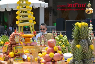 ประมวลภาพพิธีบวงสรวงท้าวเวสสุวรรณโณ จตุมหาราชิกา วัดจุฬามณี ปี ๒๕๖๔