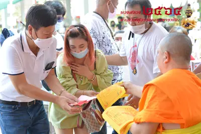 ประมวลภาพพิธีบวงสรวงท้าวเวสสุวรรณโณ จตุมหาราชิกา วัดจุฬามณี ปี ๒๕๖๔