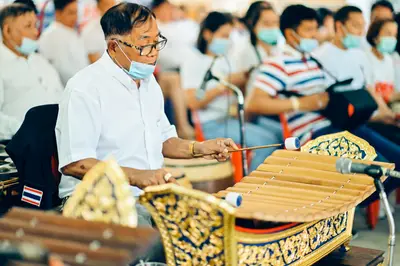 ประมวลภาพพิธีบวงสรวงท้าวเวสสุวรรณโณ จตุมหาราชิกา วัดจุฬามณี ปี ๒๕๖๔
