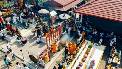ประมวลภาพพิธีบวงสรวงท้าวเวสสุวรรณโณ จตุมหาราชิกา วัดจุฬามณี ปี ๒๕๖๔