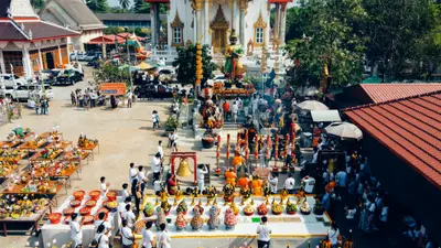 ประมวลภาพพิธีบวงสรวงท้าวเวสสุวรรณโณ จตุมหาราชิกา วัดจุฬามณี ปี ๒๕๖๔