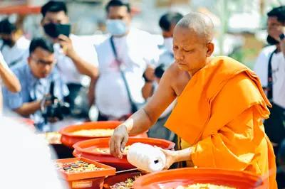 ประมวลภาพพิธีบวงสรวงท้าวเวสสุวรรณโณ จตุมหาราชิกา วัดจุฬามณี ปี ๒๕๖๔