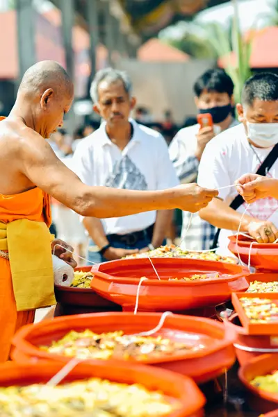 ประมวลภาพพิธีบวงสรวงท้าวเวสสุวรรณโณ จตุมหาราชิกา วัดจุฬามณี ปี ๒๕๖๔