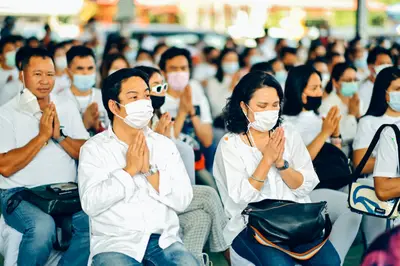 ประมวลภาพพิธีบวงสรวงท้าวเวสสุวรรณโณ จตุมหาราชิกา วัดจุฬามณี ปี ๒๕๖๔