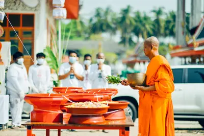 ประมวลภาพพิธีบวงสรวงท้าวเวสสุวรรณโณ จตุมหาราชิกา วัดจุฬามณี ปี ๒๕๖๔