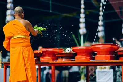 ประมวลภาพพิธีบวงสรวงท้าวเวสสุวรรณโณ จตุมหาราชิกา วัดจุฬามณี ปี ๒๕๖๔