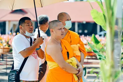 ประมวลภาพพิธีบวงสรวงท้าวเวสสุวรรณโณ จตุมหาราชิกา วัดจุฬามณี ปี ๒๕๖๔