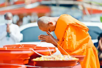 ประมวลภาพพิธีบวงสรวงท้าวเวสสุวรรณโณ จตุมหาราชิกา วัดจุฬามณี ปี ๒๕๖๔