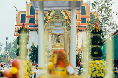 ประมวลภาพพิธีบวงสรวงท้าวเวสสุวรรณโณ จตุมหาราชิกา วัดจุฬามณี ปี ๒๕๖๔