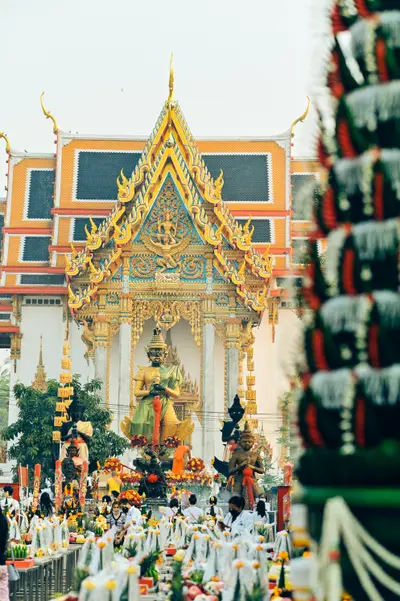 ประมวลภาพพิธีบวงสรวงท้าวเวสสุวรรณโณ จตุมหาราชิกา วัดจุฬามณี ปี ๒๕๖๔