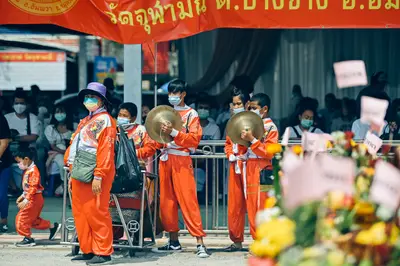 ประมวลภาพพิธีบวงสรวงท้าวเวสสุวรรณโณ จตุมหาราชิกา วัดจุฬามณี ปี ๒๕๖๔