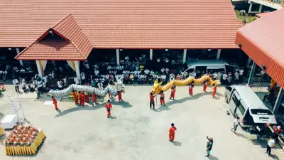 ประมวลภาพพิธีบวงสรวงท้าวเวสสุวรรณโณ จตุมหาราชิกา วัดจุฬามณี ปี ๒๕๖๔
