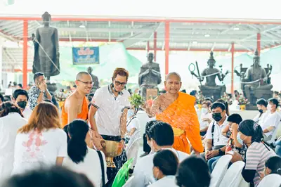 ประมวลภาพพิธีบวงสรวงท้าวเวสสุวรรณโณ จตุมหาราชิกา วัดจุฬามณี ปี ๒๕๖๔