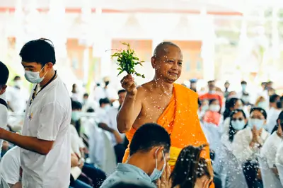 ประมวลภาพพิธีบวงสรวงท้าวเวสสุวรรณโณ จตุมหาราชิกา วัดจุฬามณี ปี ๒๕๖๔