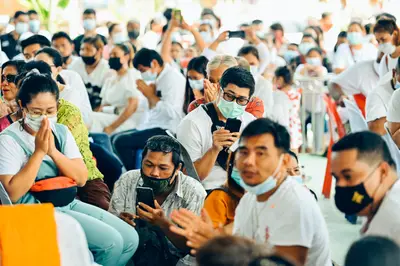 ประมวลภาพพิธีบวงสรวงท้าวเวสสุวรรณโณ จตุมหาราชิกา วัดจุฬามณี ปี ๒๕๖๔