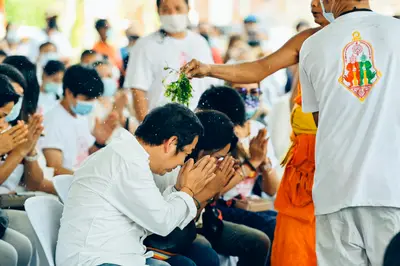 ประมวลภาพพิธีบวงสรวงท้าวเวสสุวรรณโณ จตุมหาราชิกา วัดจุฬามณี ปี ๒๕๖๔