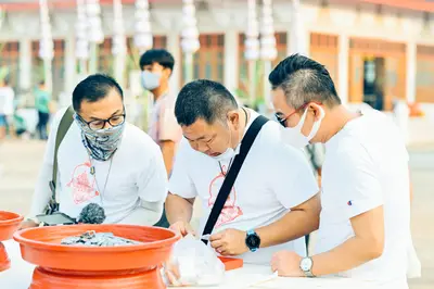 ประมวลภาพพิธีบวงสรวงท้าวเวสสุวรรณโณ จตุมหาราชิกา วัดจุฬามณี ปี ๒๕๖๔