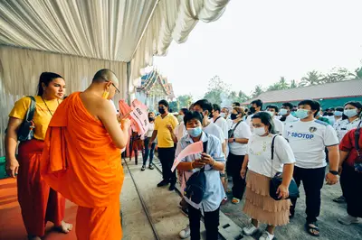 ประมวลภาพพิธีบวงสรวงท้าวเวสสุวรรณโณ จตุมหาราชิกา วัดจุฬามณี ปี ๒๕๖๔