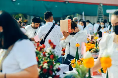 ประมวลภาพพิธีบวงสรวงท้าวเวสสุวรรณโณ จตุมหาราชิกา วัดจุฬามณี ปี ๒๕๖๔