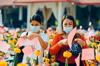 ประมวลภาพพิธีบวงสรวงท้าวเวสสุวรรณโณ จตุมหาราชิกา วัดจุฬามณี ปี ๒๕๖๔