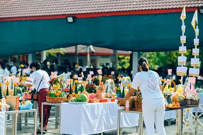 ประมวลภาพพิธีบวงสรวงท้าวเวสสุวรรณโณ จตุมหาราชิกา วัดจุฬามณี ปี ๒๕๖๔